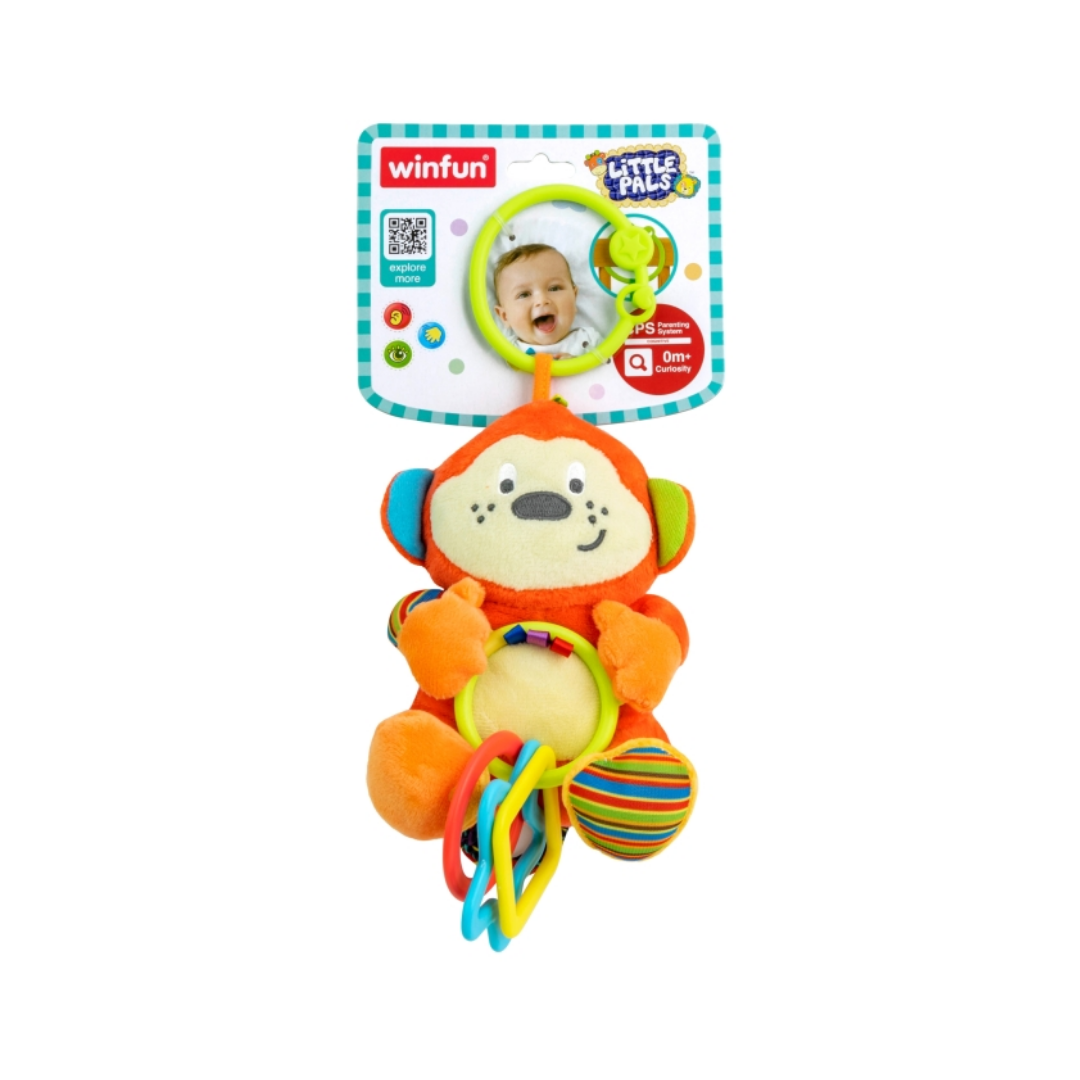 Cheeky Chimp Rattle with Rings