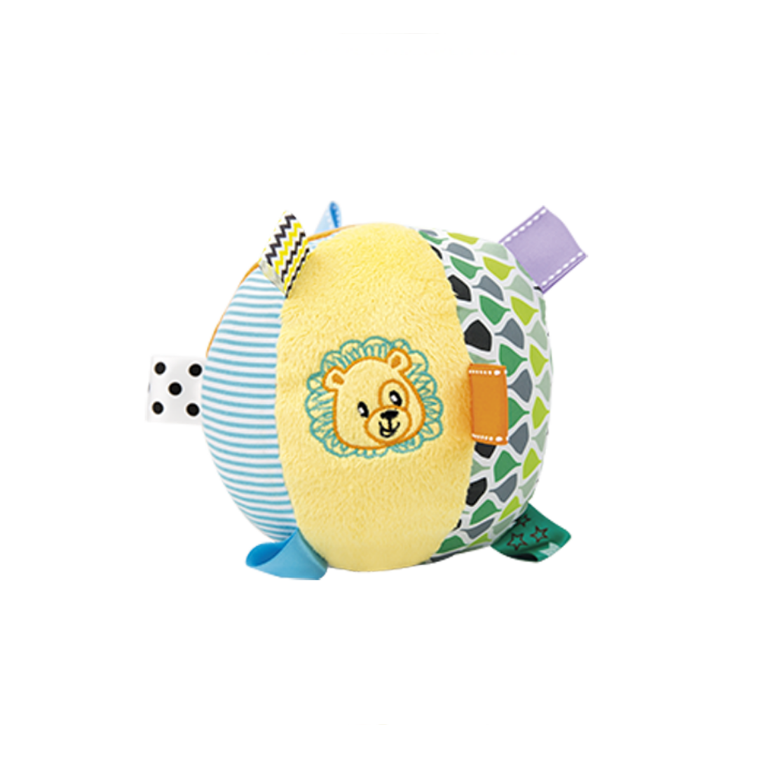 Caesar The Lion Soft Rattle Ball