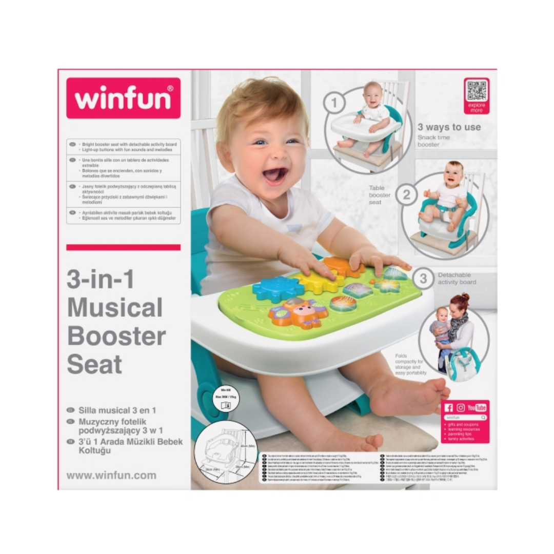Winfun 3-in-1 Musical Booster Seat