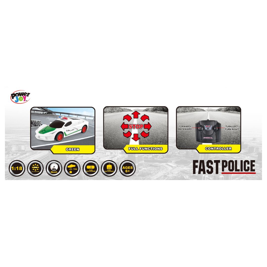 P.Joy RC Police Car 1/18 B/O UAE