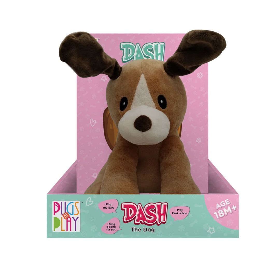 Pugs at Play Peek A Boo Dash 10in B/O