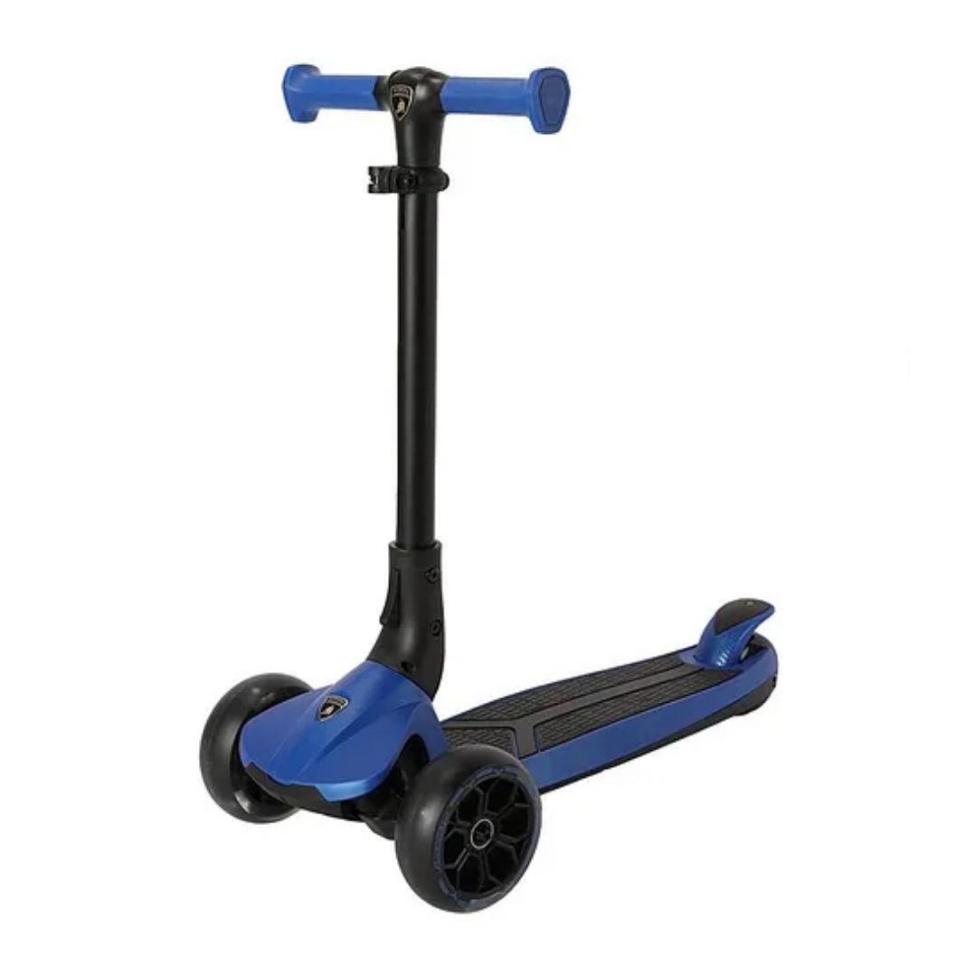 Lamborghini 3-Wheel Kids Scooter with Adjustable Height - Blue