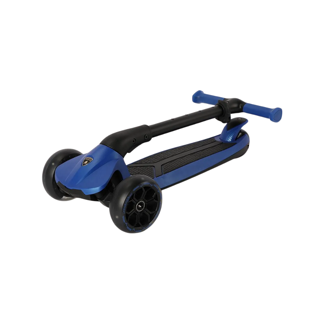 Lamborghini 3-Wheel Kids Scooter with Adjustable Height - Blue