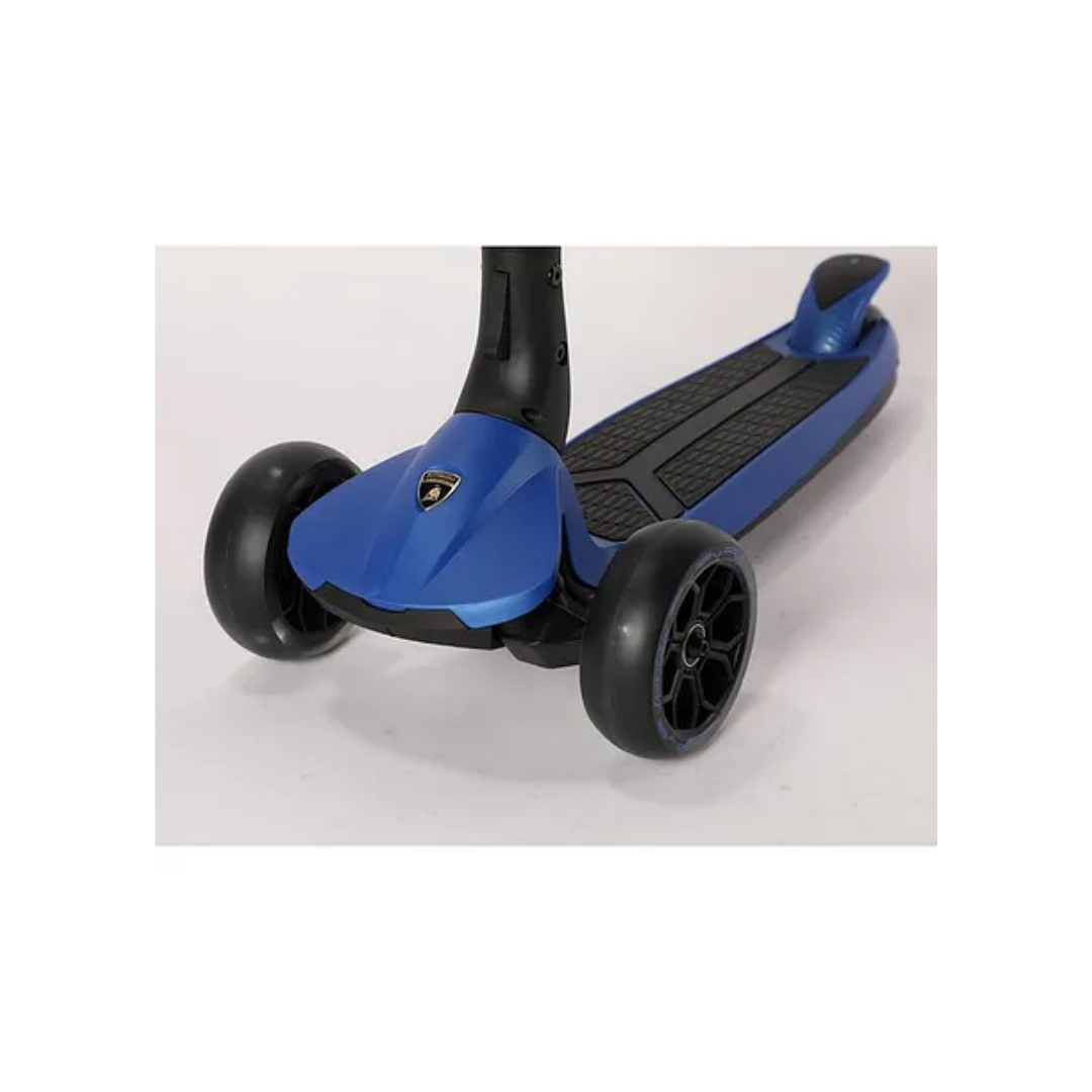 Lamborghini 3-Wheel Kids Scooter with Adjustable Height - Blue