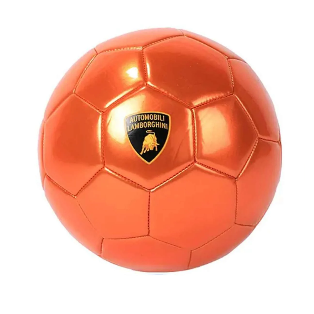 Lamborghini Size 5 Metallic PVC Soccer Ball - Orange