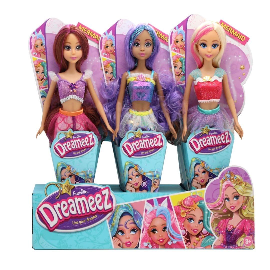 Dreameez Mermaid Dolls 4 Asst