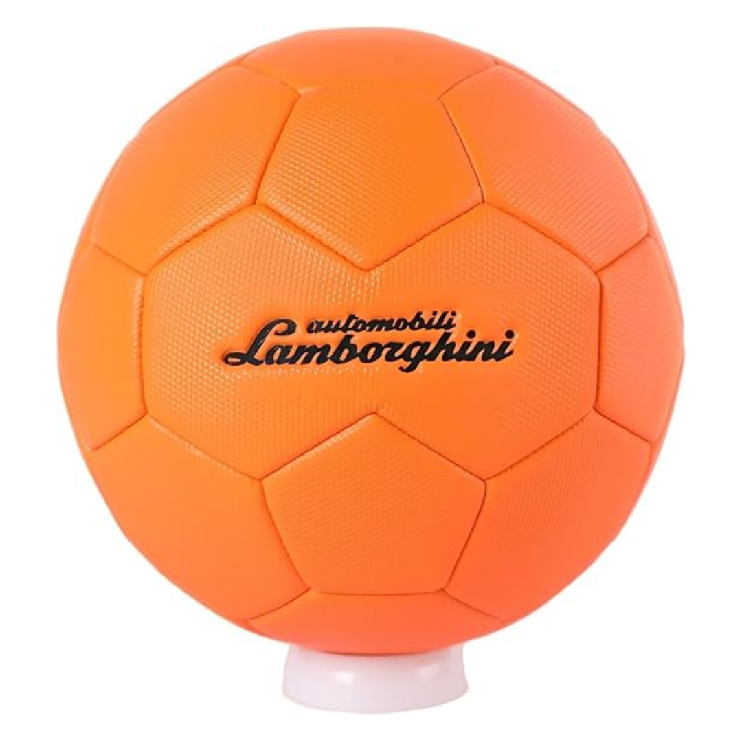 Lamborghini Size 5 Machine Stitched PVC Soccer Ball - Orange