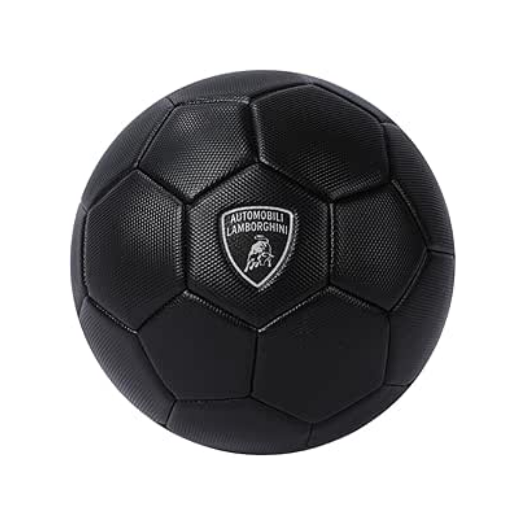Lamborghini Size 5 Machine Stitched PVC Soccer Ball - Black