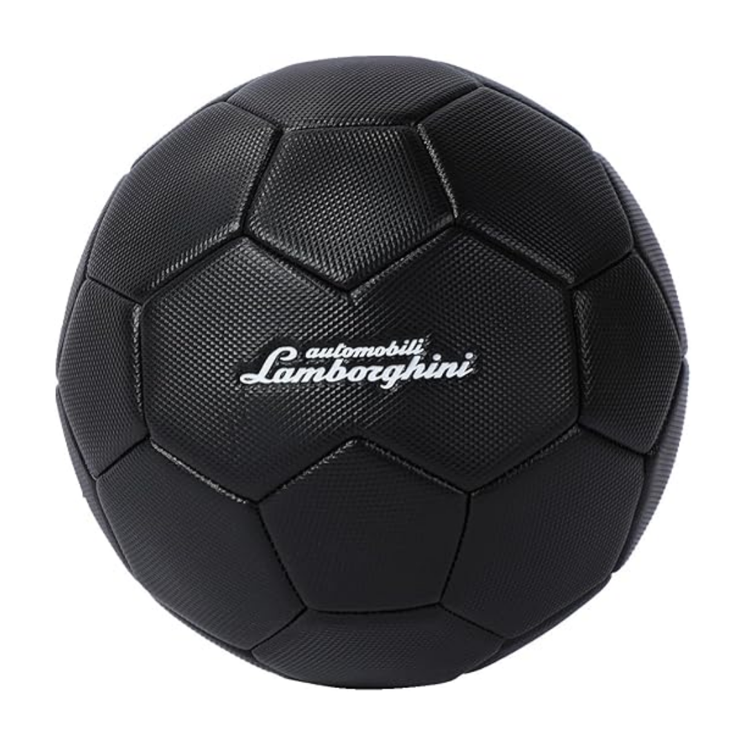 Lamborghini Size 5 Machine Stitched PVC Soccer Ball - Black