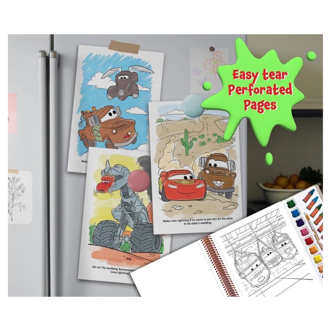 Disney Cars on the Road Deluxe Poster Paint & Color