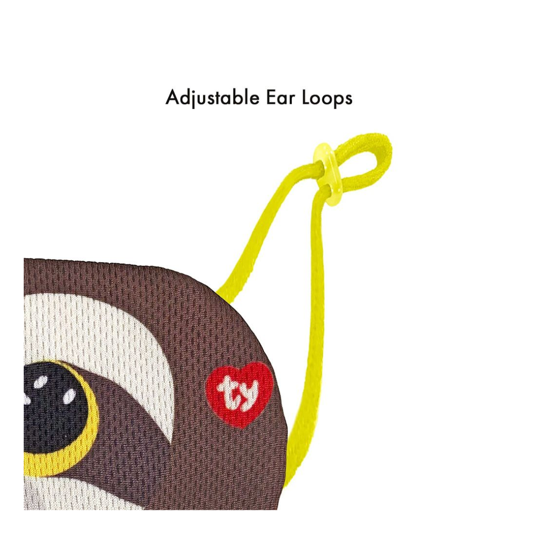 TY Mask Sloth Dangler Brown WOC