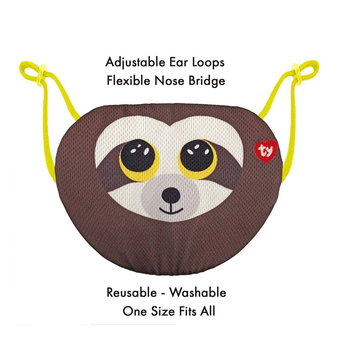 TY Mask Sloth Dangler Brown WOC