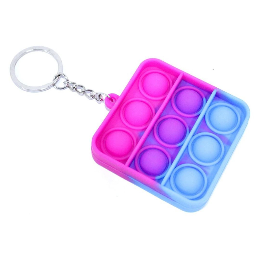 Square Fidget Popper Keychain - Camouflage