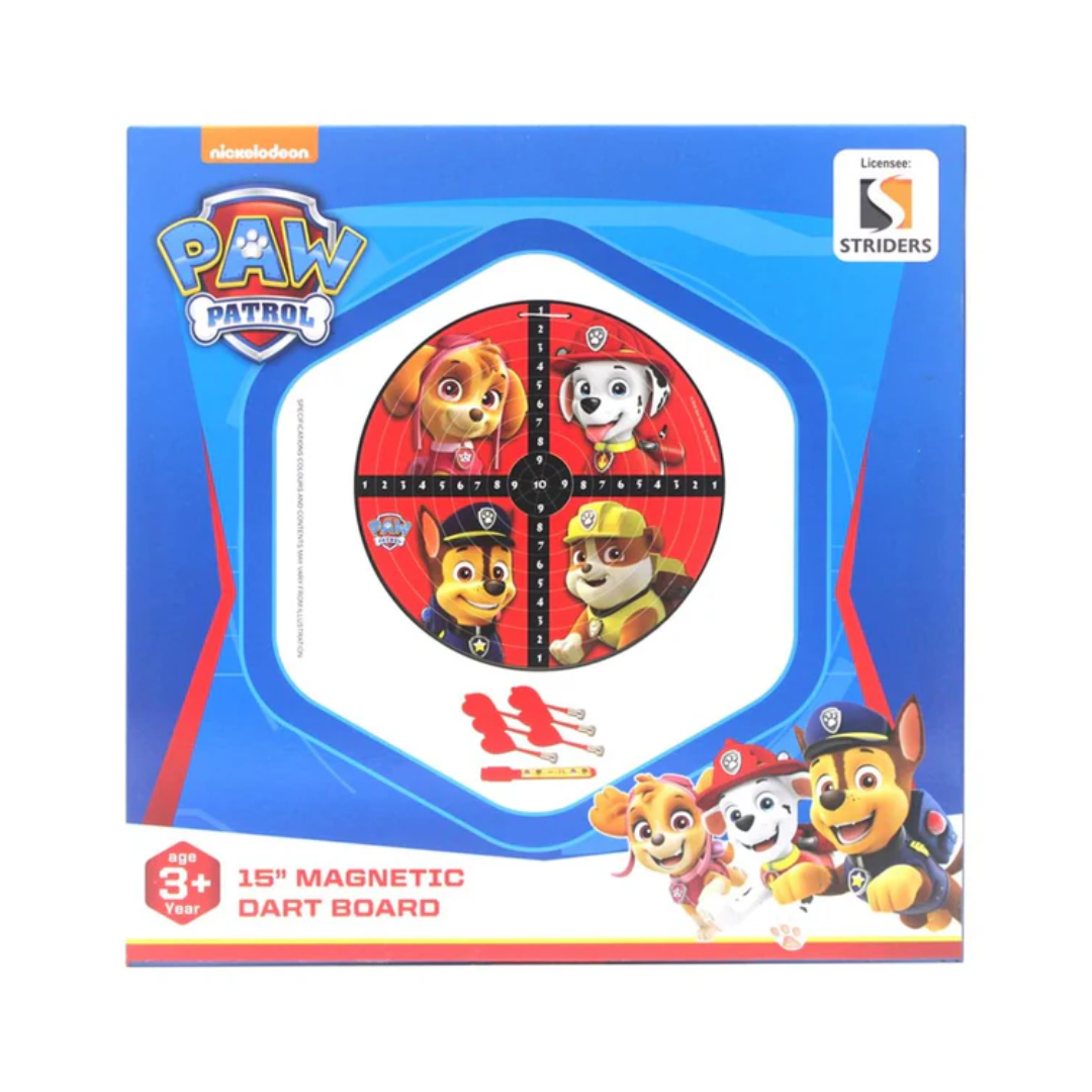 15" MAGNETIC DARTBOARD - Paw Patrol